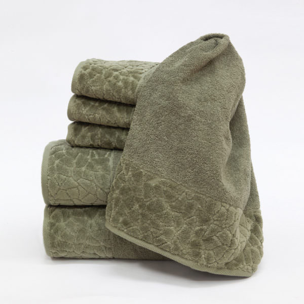 my cocooning Handtücher, Duschtücher, 6er Set Stones, grün