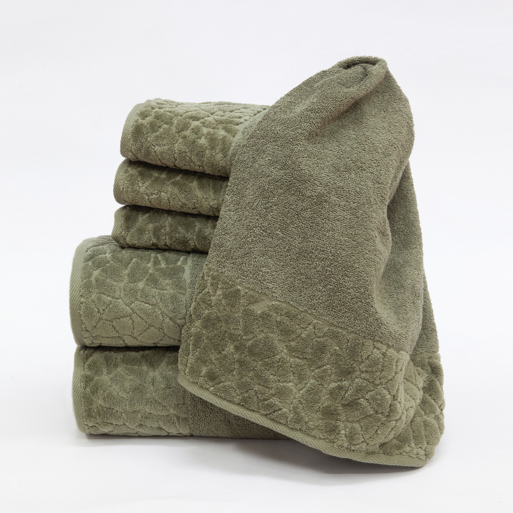 Handtuchset Stones oliv cocooning Handtücher für kaufen - my Shop